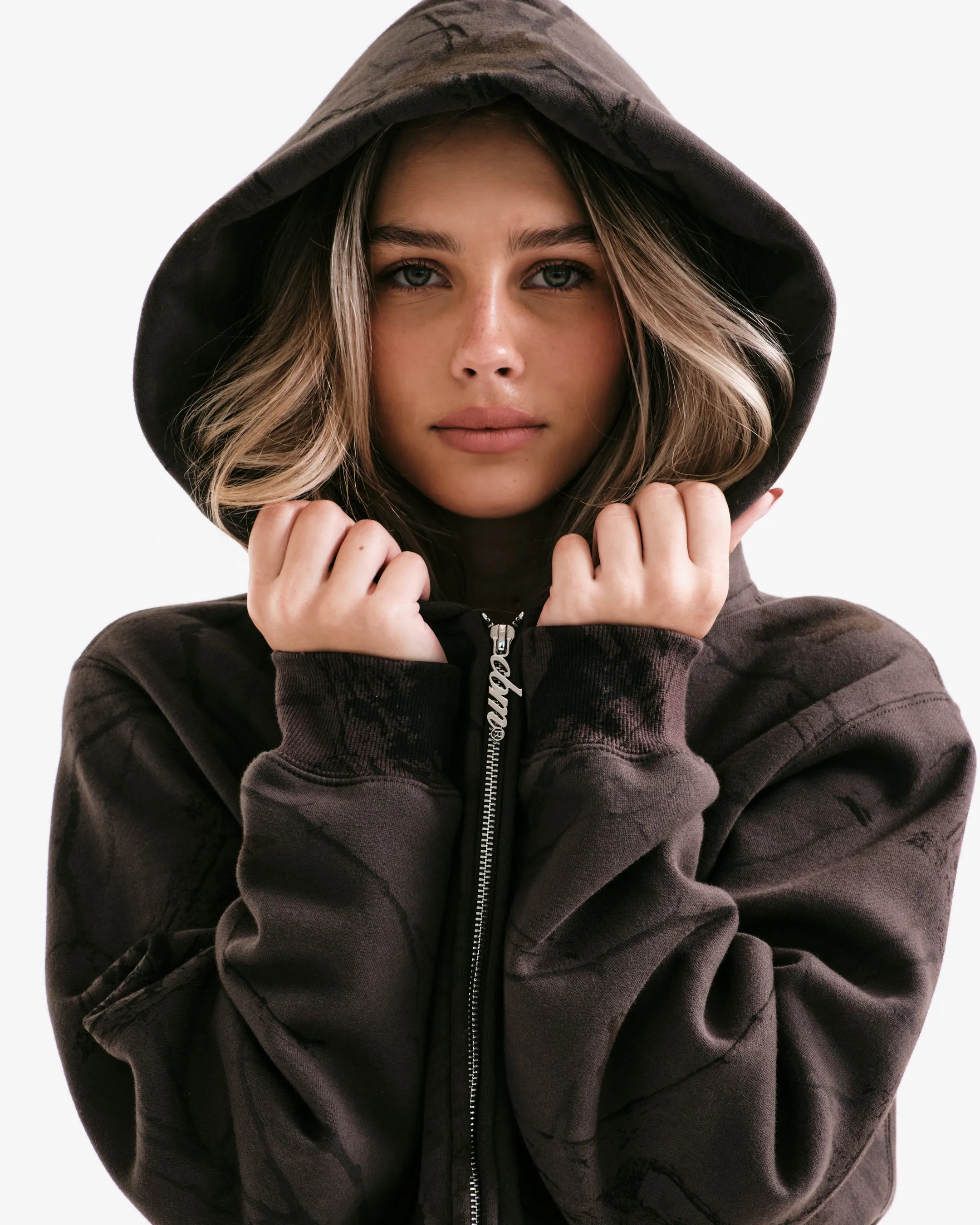 Heavyweight Camo Zip Up - Black Edition sold by Curated by Muse product image thumbnail 5