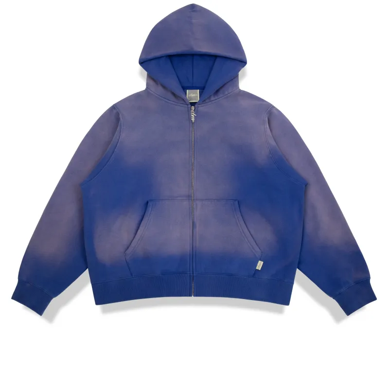 Heavyweight Wash Zip Up - Marine sold by Curated by Muse