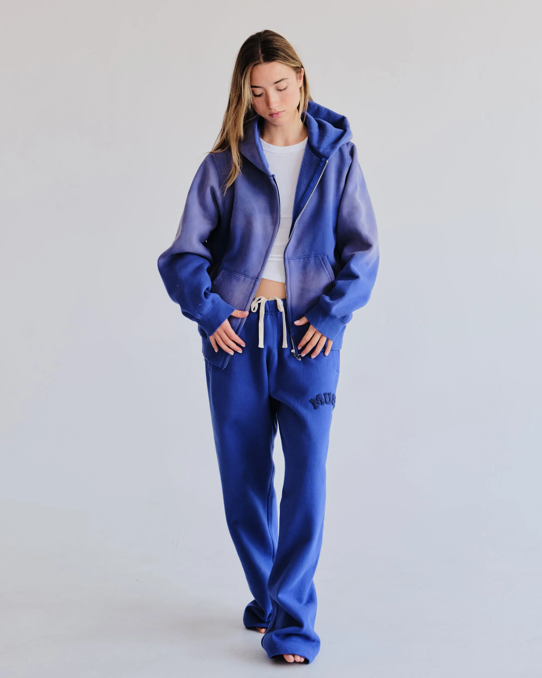 Heavyweight Wash Zip Up - Marine sold by Curated by Muse product image thumbnail 3