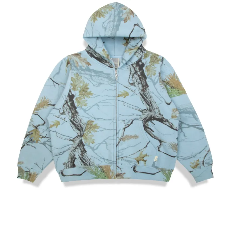 Heavyweight Camo Zip Up - Glacier sold by Curated by Muse