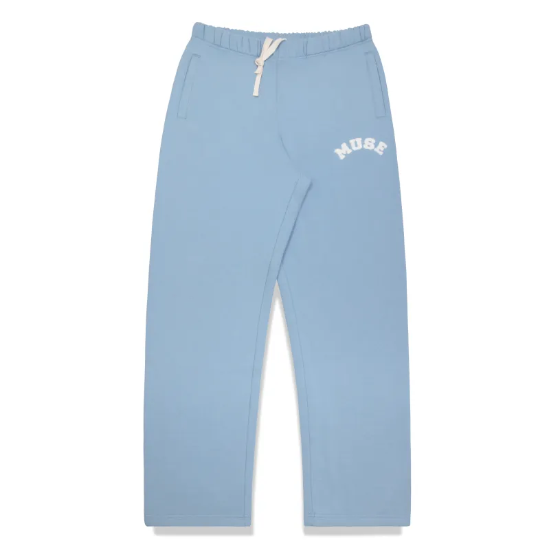 Heavyweight Chenille Straight Joggers - Celeste Blue sold by Curated by Muse