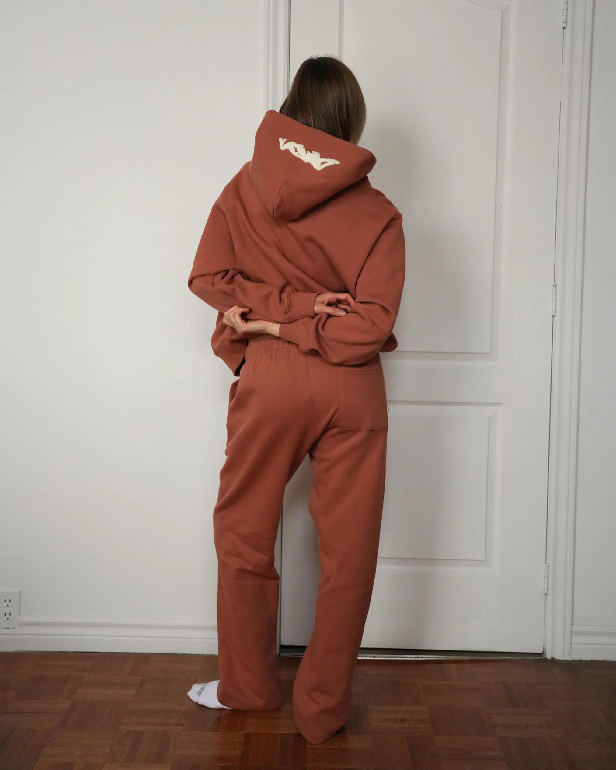 Heavyweight Chenille Hoodie - Terracotta sold by Curated by Muse product image thumbnail 5