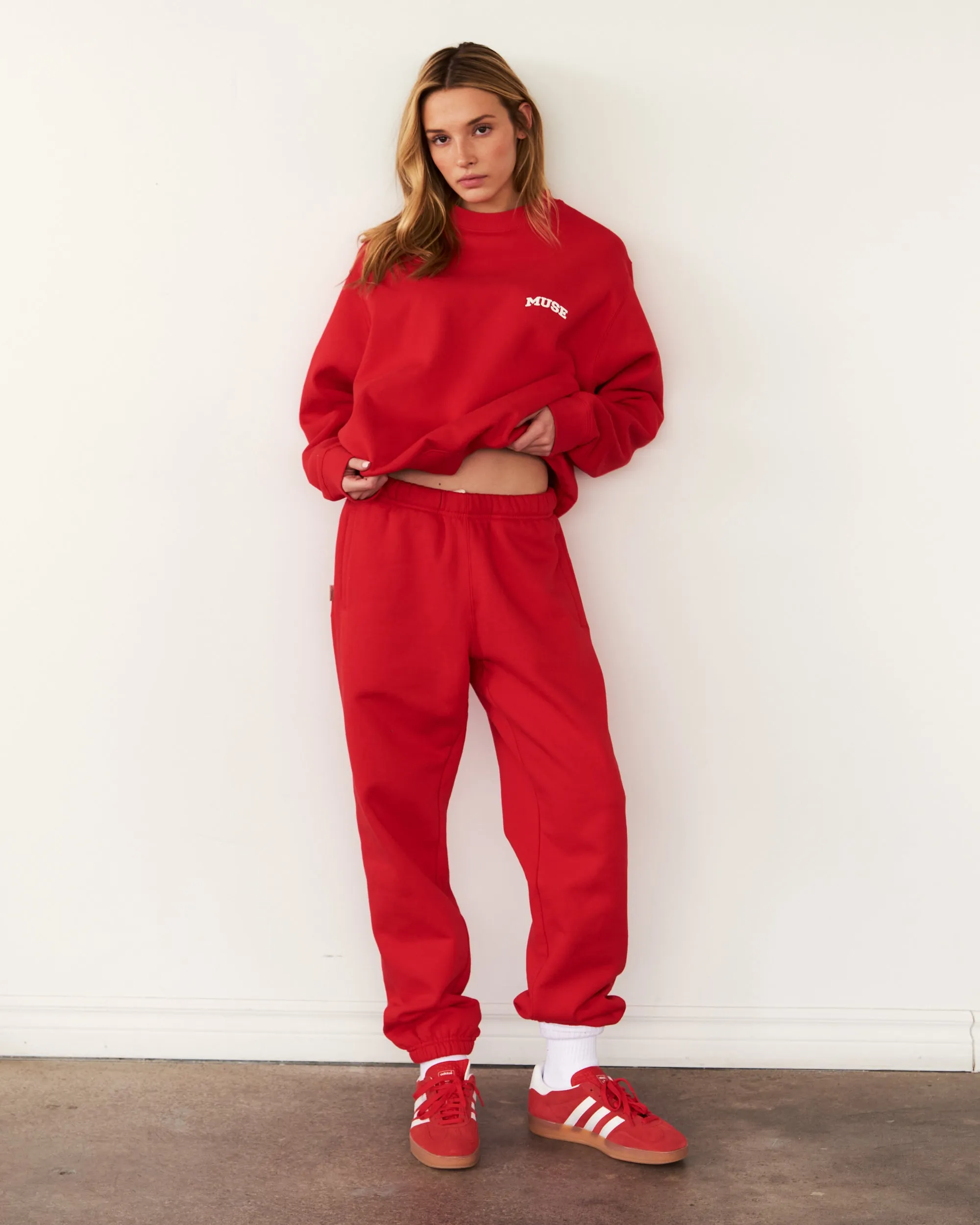Heavyweight Joggers - Strawberry Glaze sold by Curated by Muse product image thumbnail 2