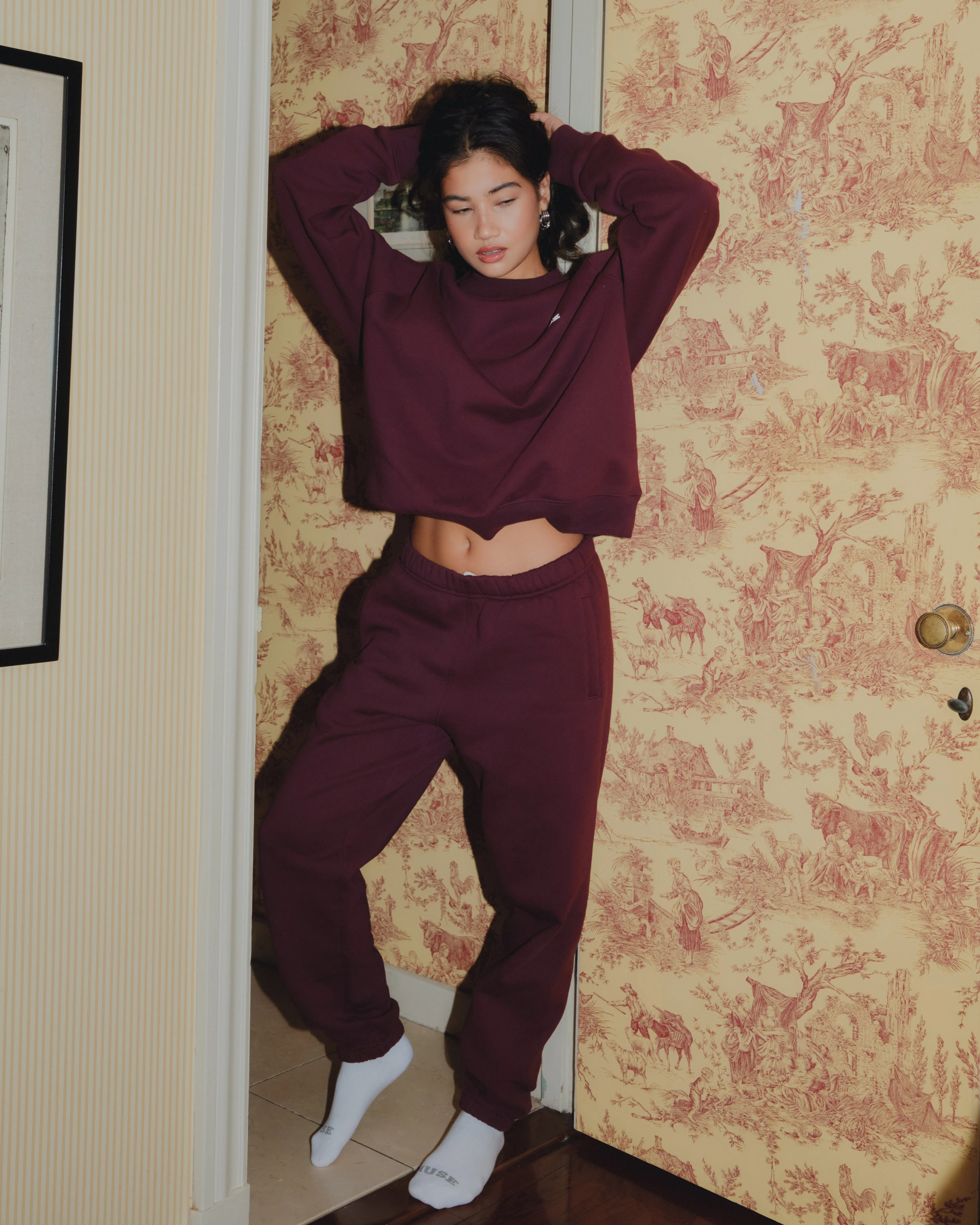 Heavyweight Joggers - Plum sold by Curated by Muse product image thumbnail 5