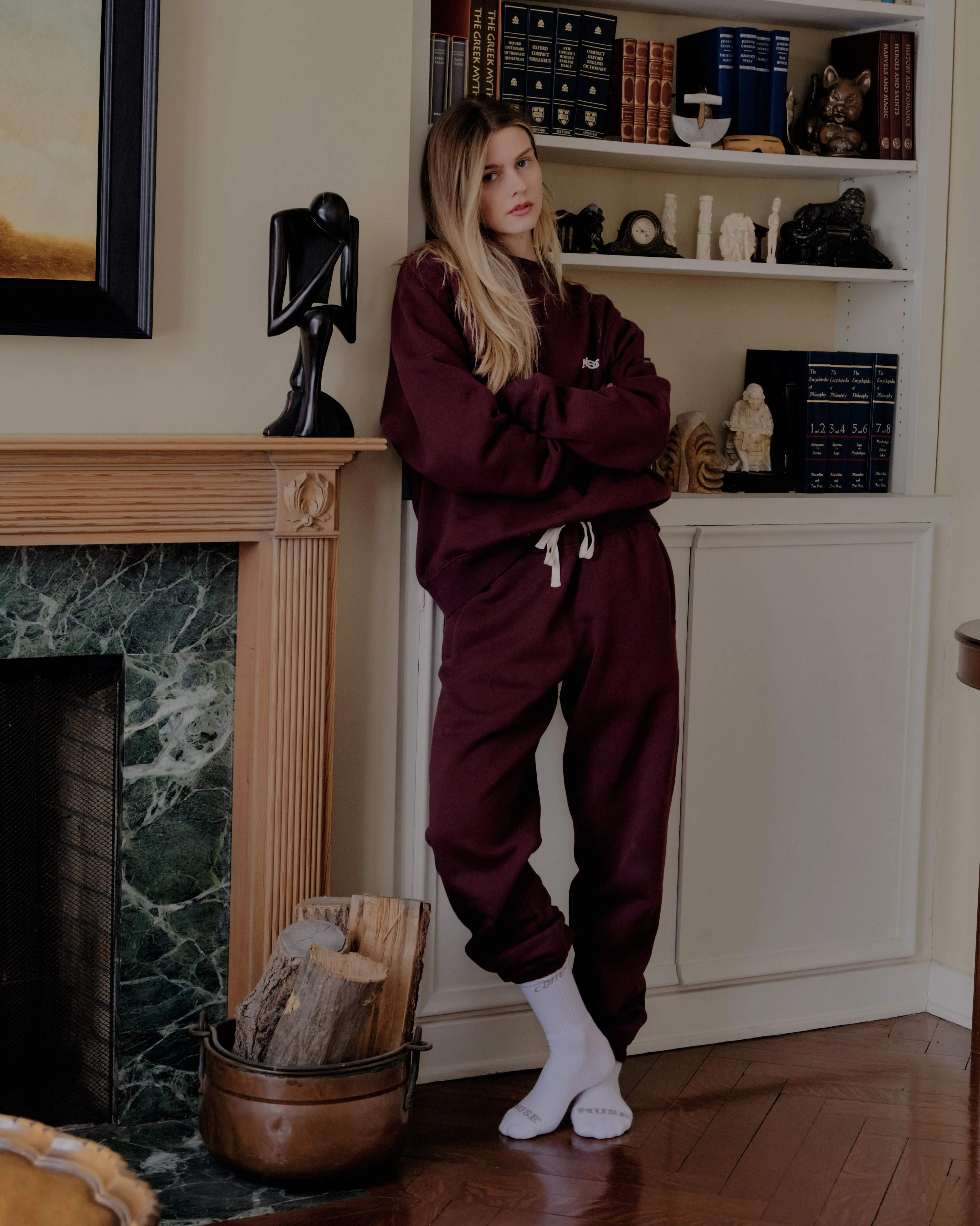 Heavyweight Joggers - Plum sold by Curated by Muse product image thumbnail 4