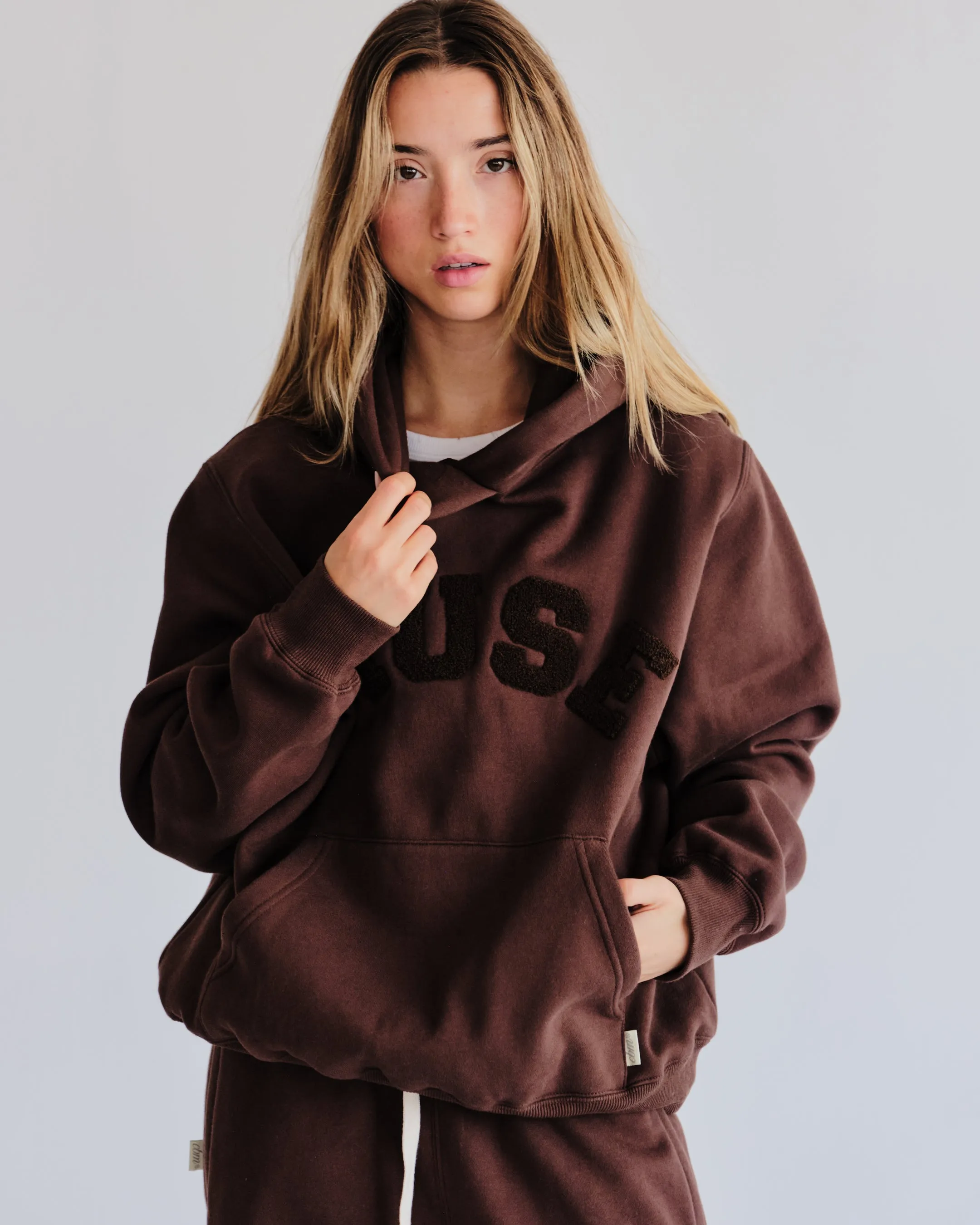 Heavyweight Chenille Hoodie - Espresso sold by Curated by Muse product image thumbnail 3