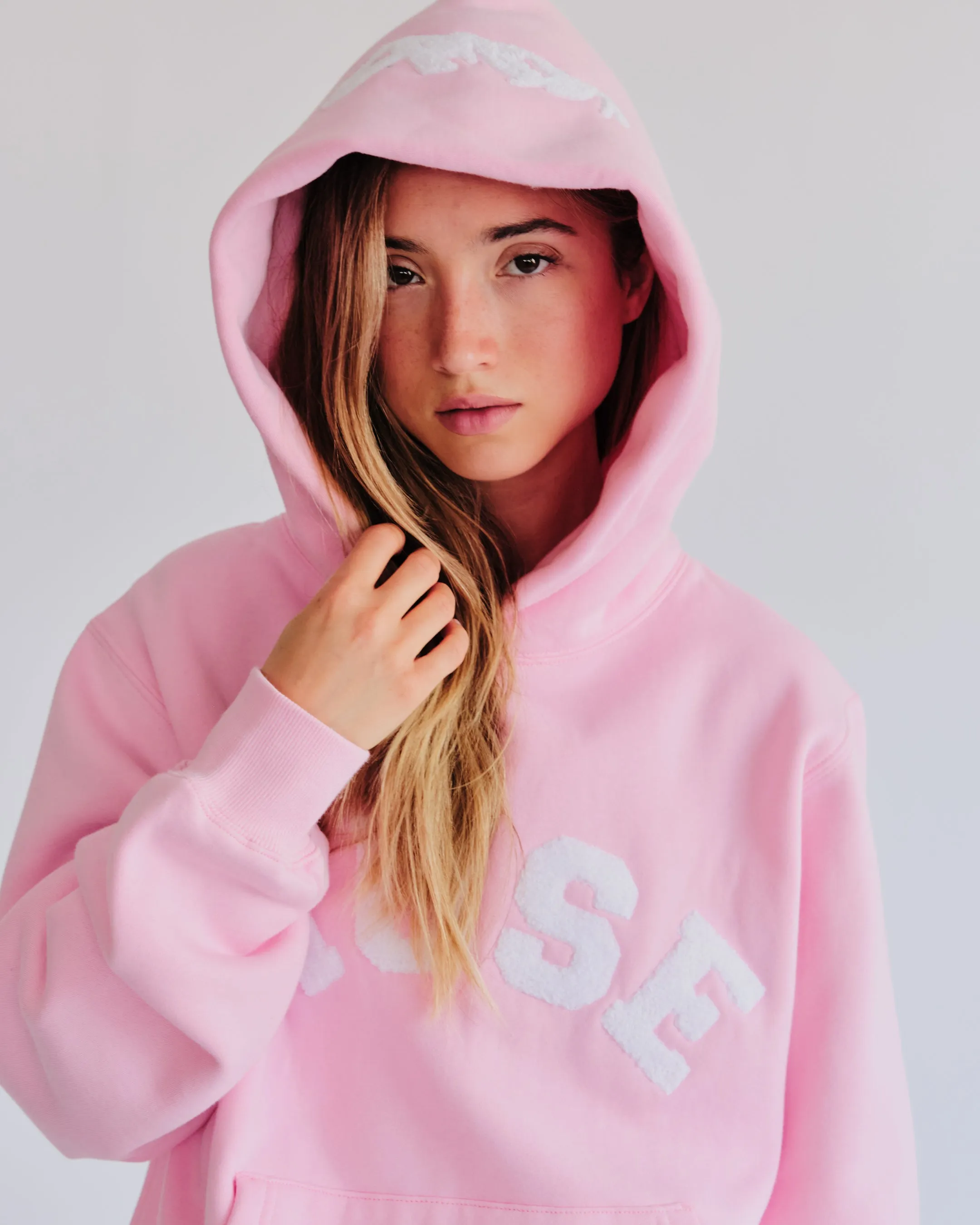 Heavyweight Chenille Hoodie - Petal sold by Curated by Muse product image thumbnail 2