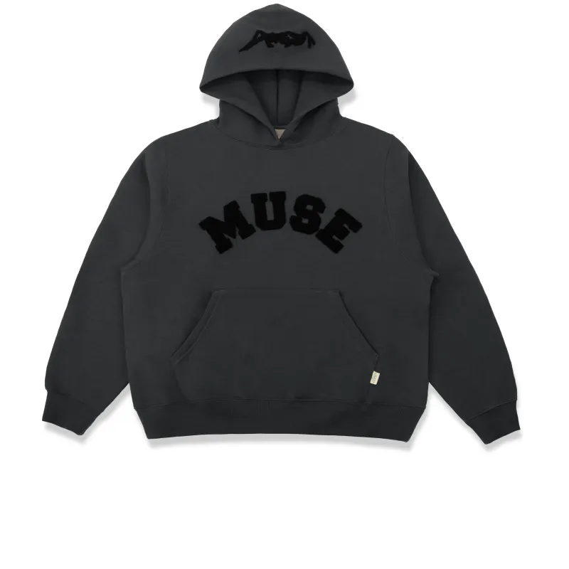 Heavyweight Chenille Hoodie - Graphite sold by Curated by Muse