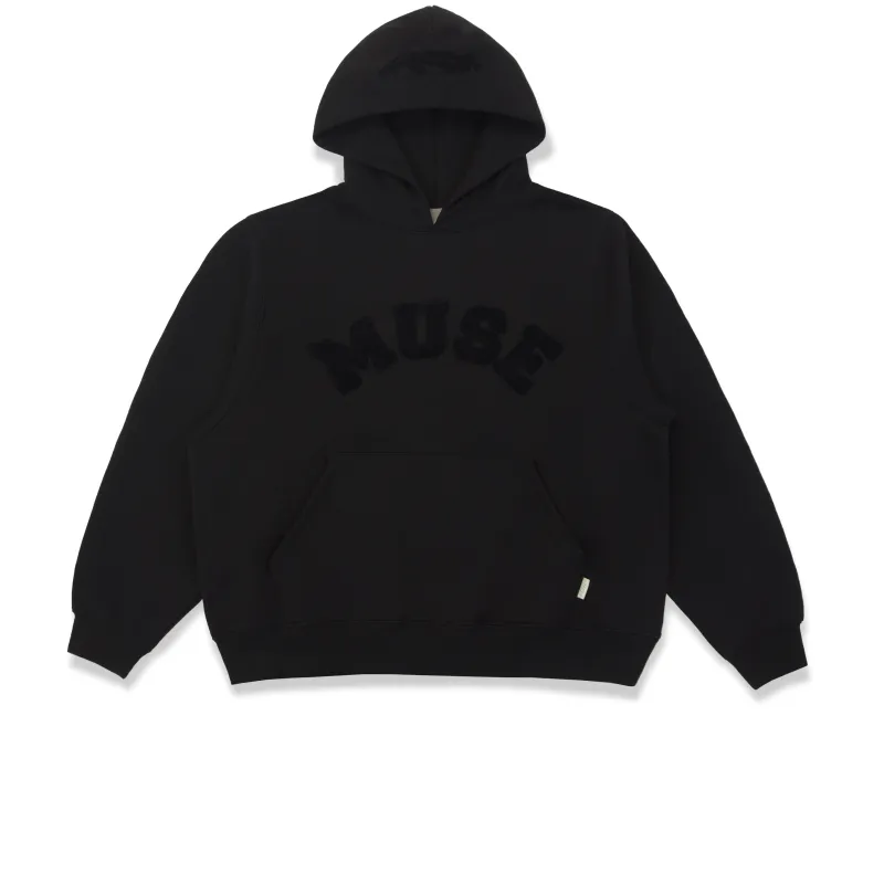 Heavyweight Chenille Hoodie - Coal Black sold by Curated by Muse