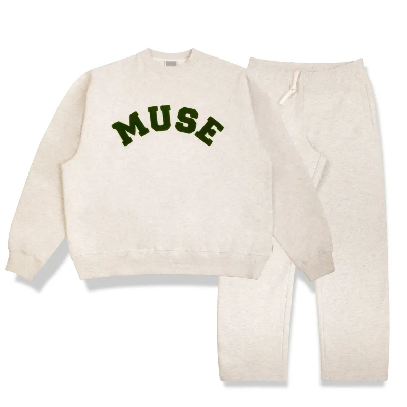 Heavyweight Chenille Sweatshirt Bundle - Alabaster sold by Curated by Muse