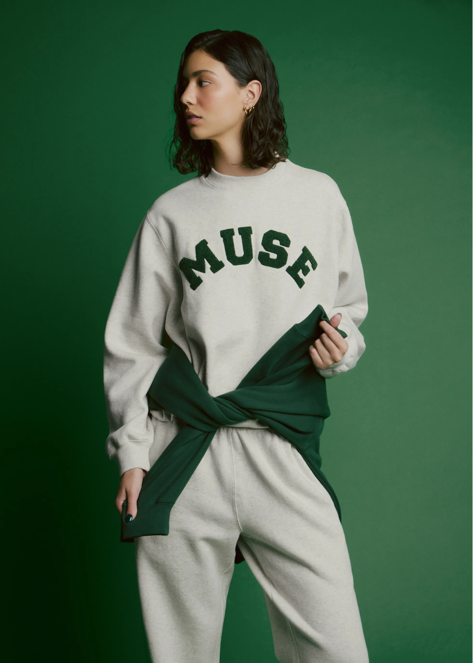 Heavyweight Chenille Sweatshirt Bundle - Alabaster sold by Curated by Muse product image thumbnail 5