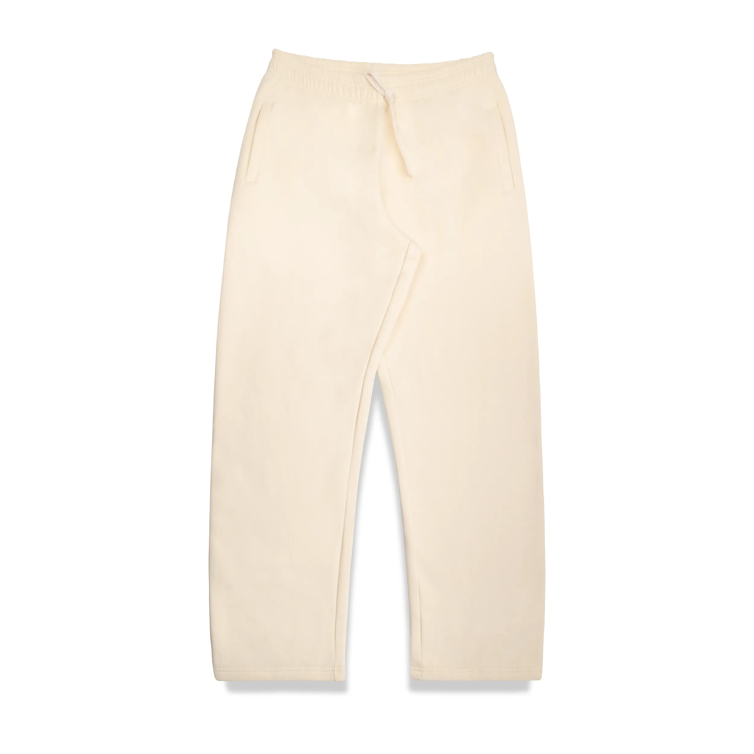 Heavyweight Straight Joggers - Porcelain sold by Curated by Muse
