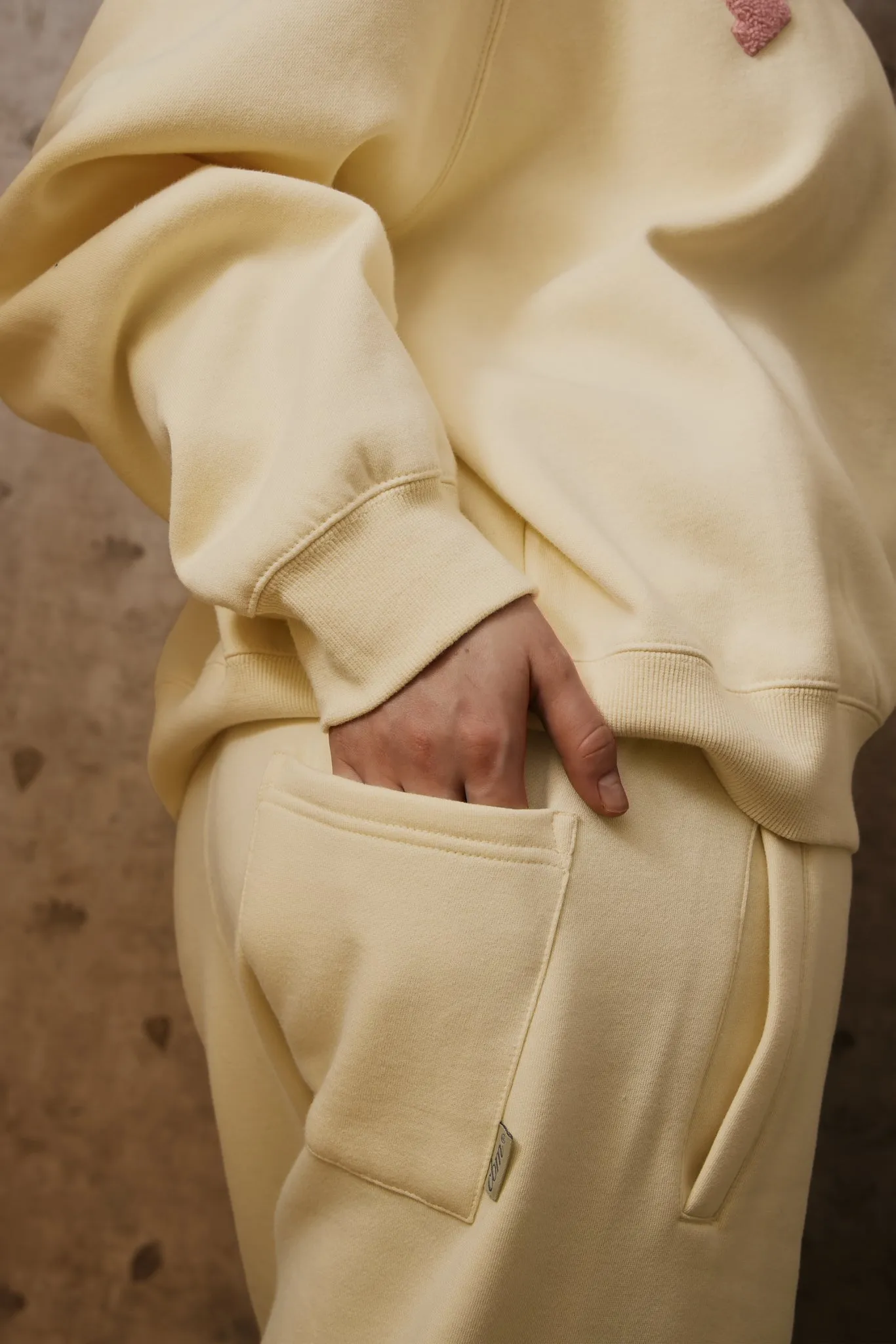 Heavyweight Straight Joggers - Porcelain sold by Curated by Muse product image thumbnail 3