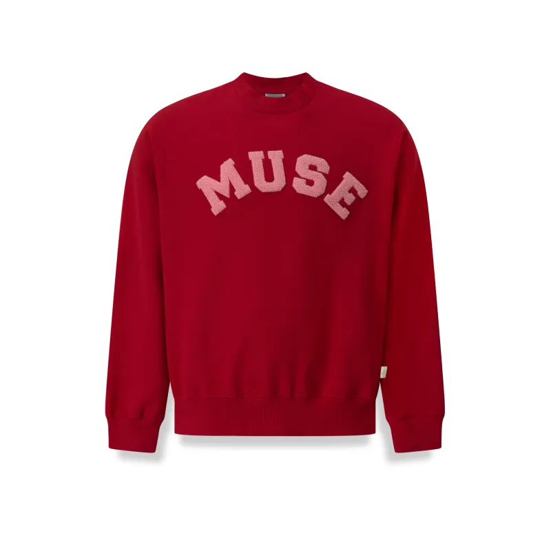 Heavyweight Chenille Sweatshirt - Cherry made by Curated by Muse