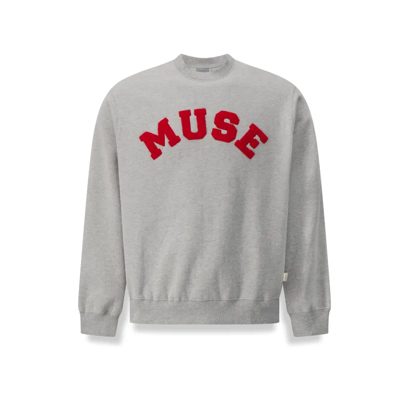 Heavyweight Chenille Sweatshirt - Dove made by Curated by Muse
