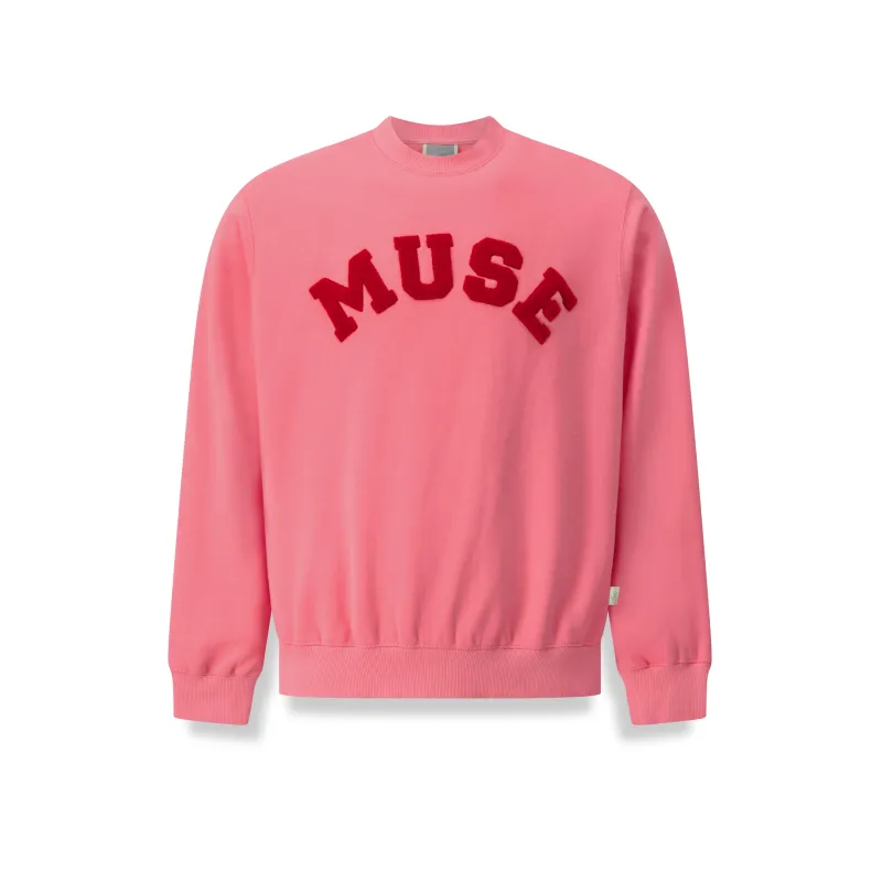 Heavyweight Chenille Sweatshirt - Blush made by Curated by Muse