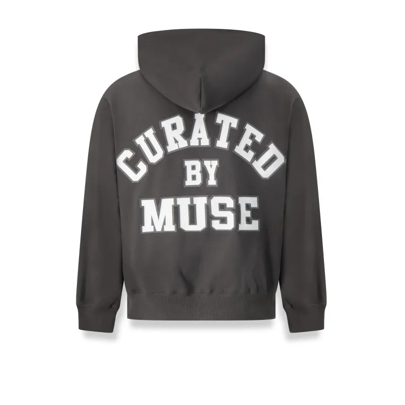 Heavyweight Zip Up - Charcoal sold by Curated by Muse