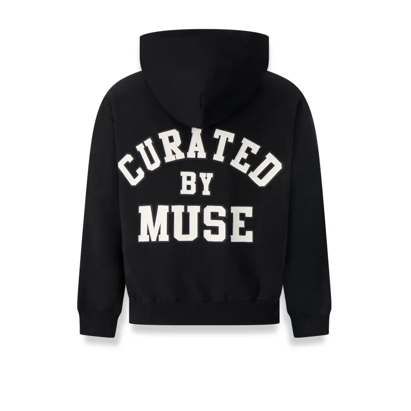Heavyweight Zip Up - Black sold by Curated by Muse