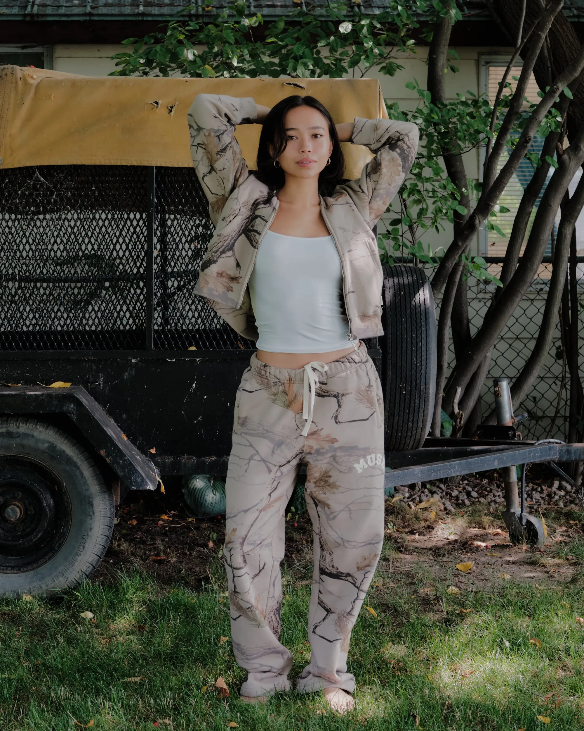Heavyweight Camo Zip Up - Canyon sold by Curated by Muse product image thumbnail 5