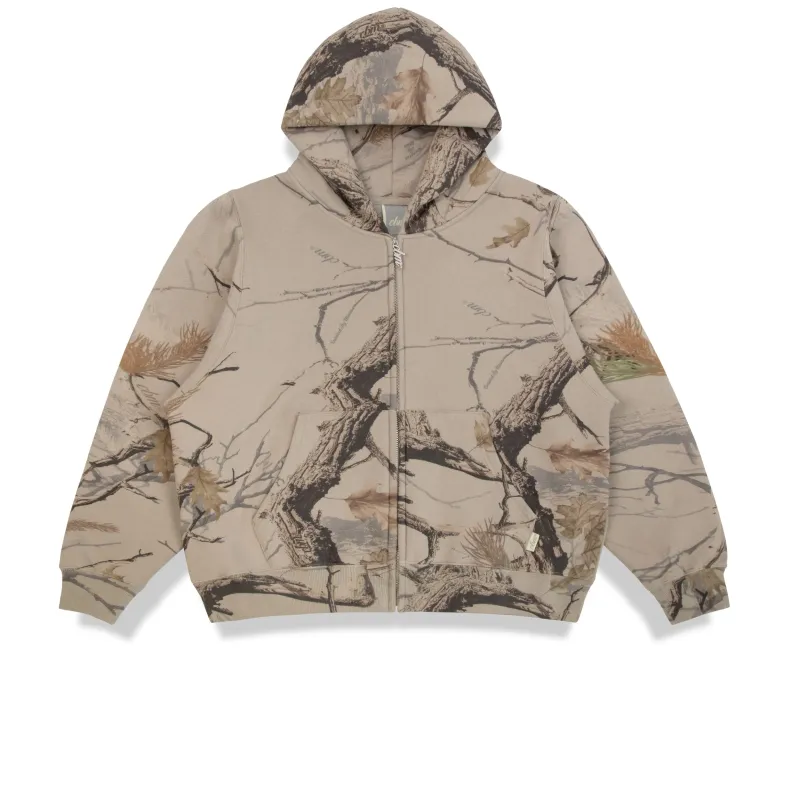 Heavyweight Camo Zip Up - Canyon made by Curated by Muse