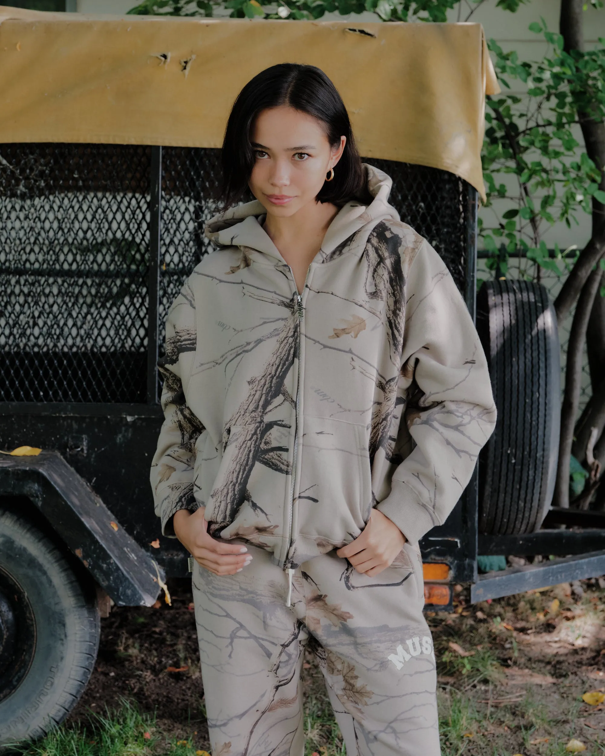 Heavyweight Camo Zip Up - Canyon sold by Curated by Muse product image thumbnail 2