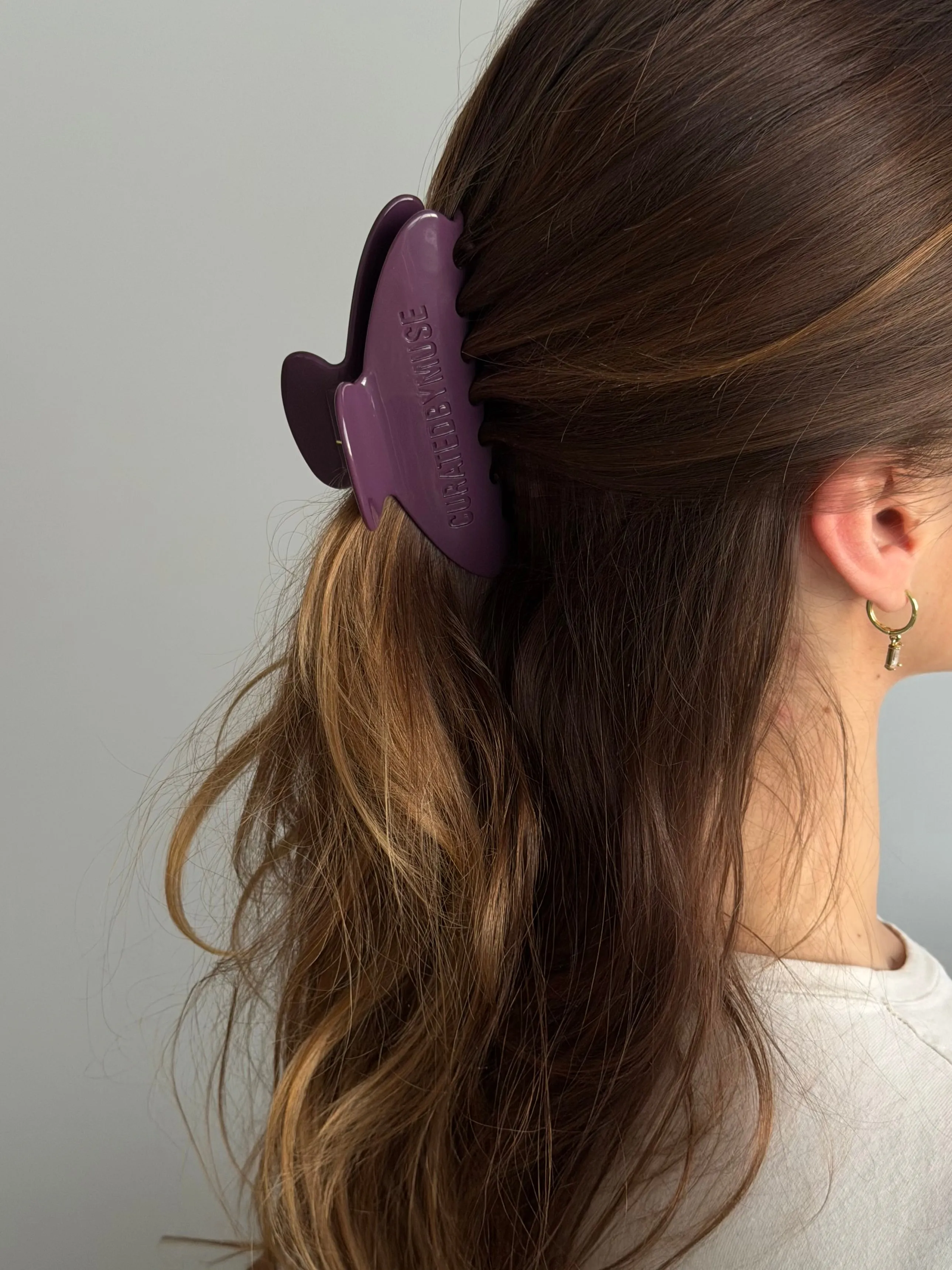 Claw Clip - Eggplant sold by Curated by Muse product image thumbnail 3