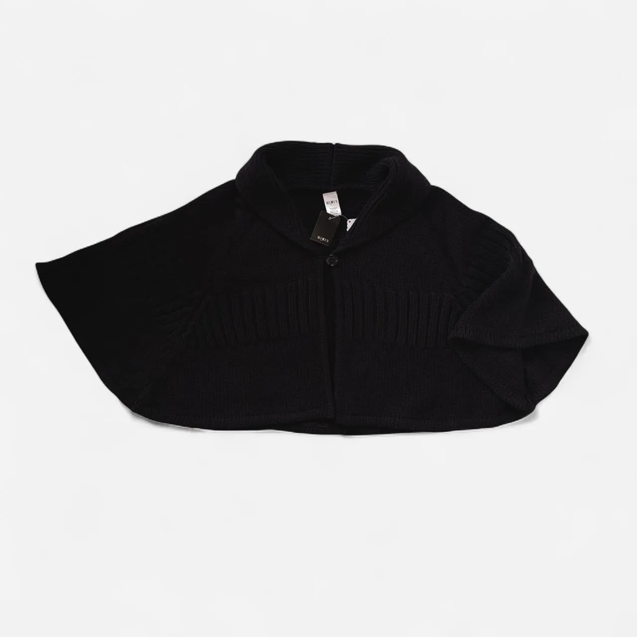 Y2K Knit Poncho Cape (XS-XL) sold by Hazy Vintage product image thumbnail 3