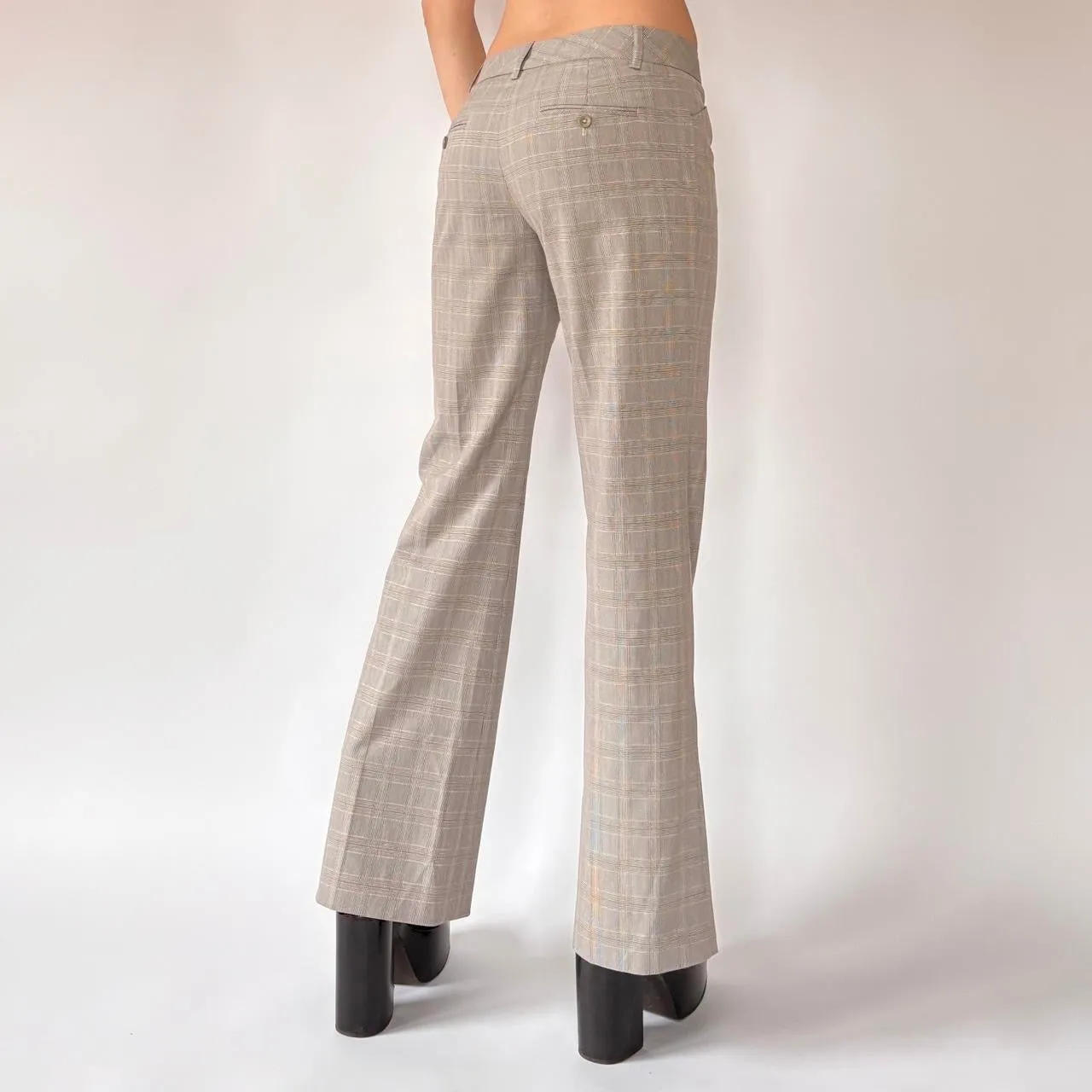 Y2K Low Rise Office Flares (XS) sold by Hazy Vintage product image thumbnail 2