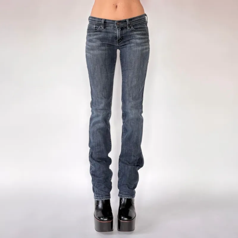 Low Rise Dark Wash Citizens Jeans (S) sold by Hazy Vintage