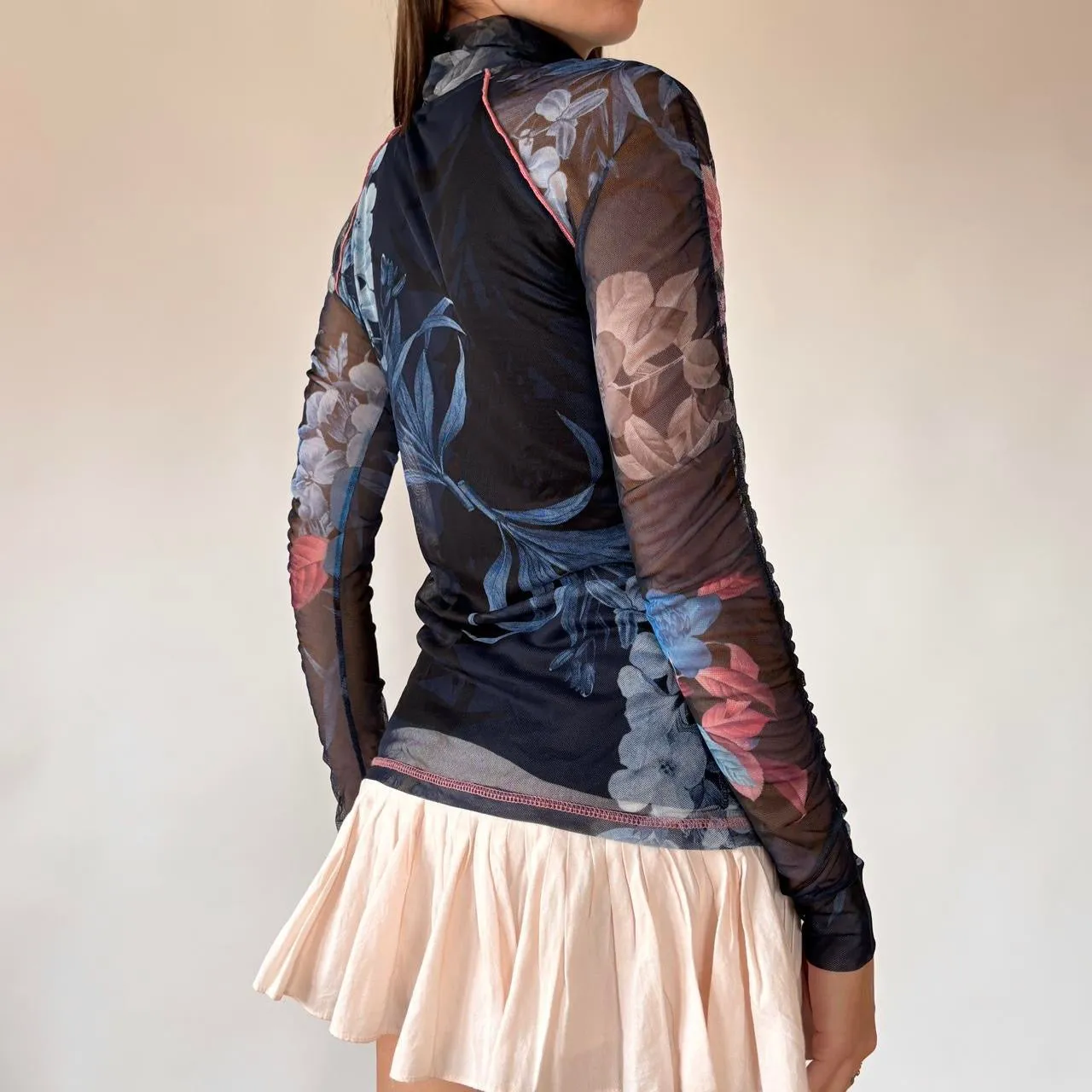 Desigual Mesh Top (S) sold by Hazy Vintage product image thumbnail 2