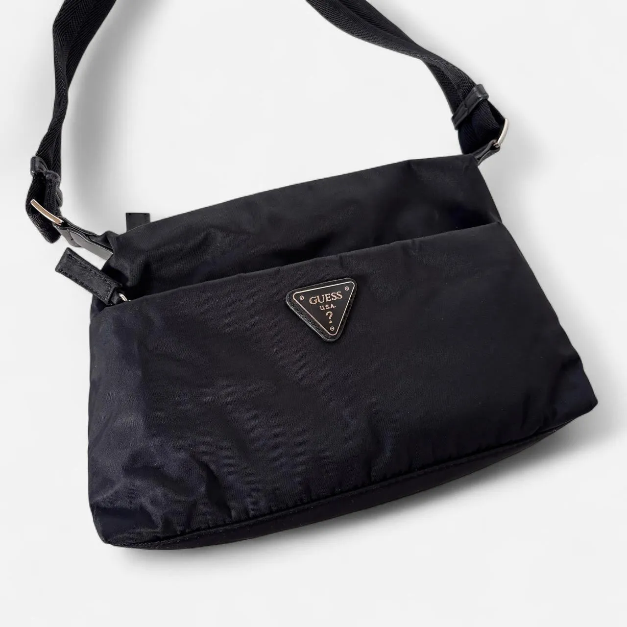 Y2K Nylon Guess Mini Bag sold by Hazy Vintage product image thumbnail 3