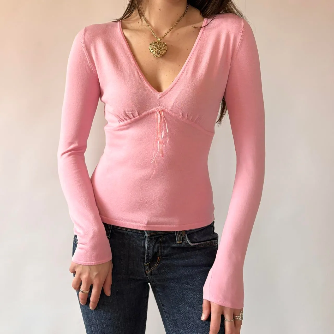 Y2K Deadstock BCBG Ribbon Top (S) sold by Hazy Vintage product image thumbnail 4