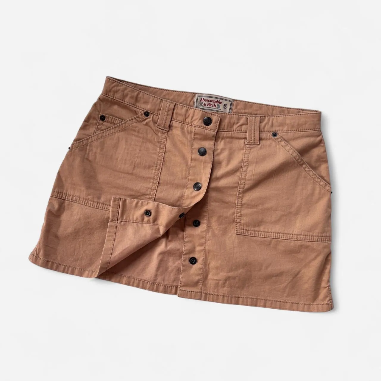 Abercrombie & Fitch Cargo Snap Mini Skirt (XS/S) sold by Hazy Vintage product image thumbnail 2