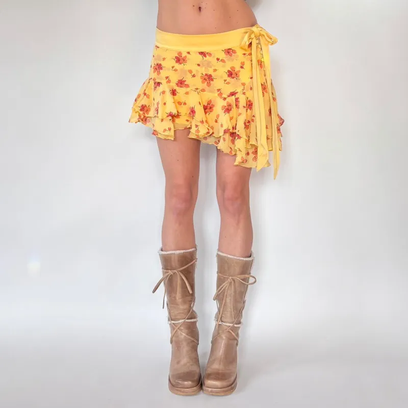 2000s Abercrombie & Fitch Silk Mini (XS/S) made by Stuart Weitzman