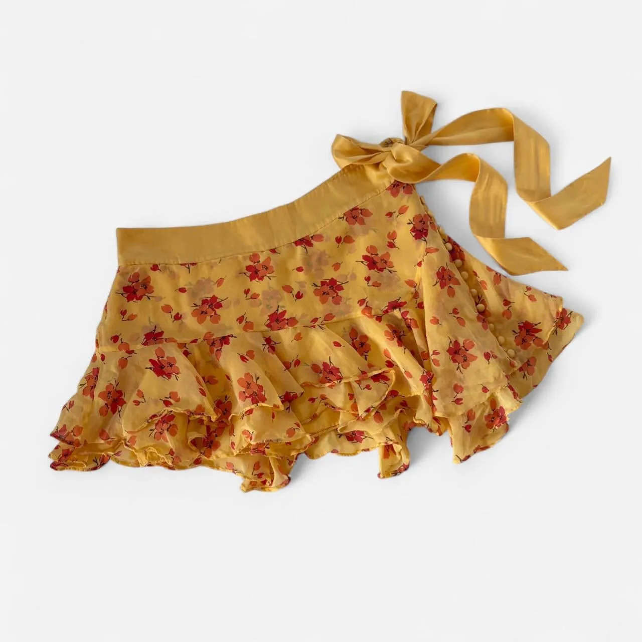 2000s Abercrombie & Fitch Silk Mini (XS/S) sold by Hazy Vintage product image thumbnail 4