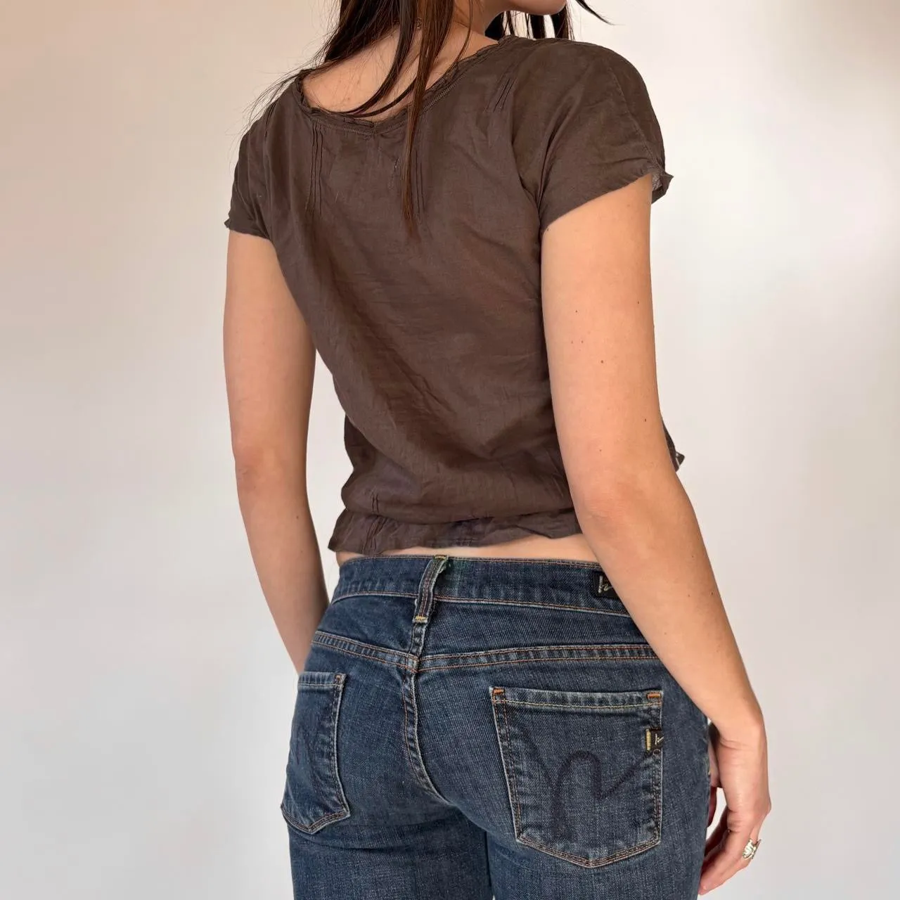 Abercrombie & Fitch Boho Embellished Top (S) sold by Hazy Vintage product image thumbnail 2