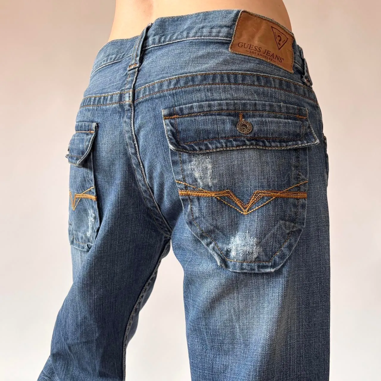 Y2K Guess Boyfriend Jeans (L) sold by Hazy Vintage product image thumbnail 4