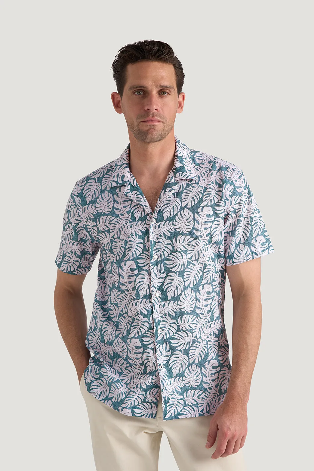 Vincenzo Camp Collar Shirt sold by M.J. Bale product image thumbnail 3