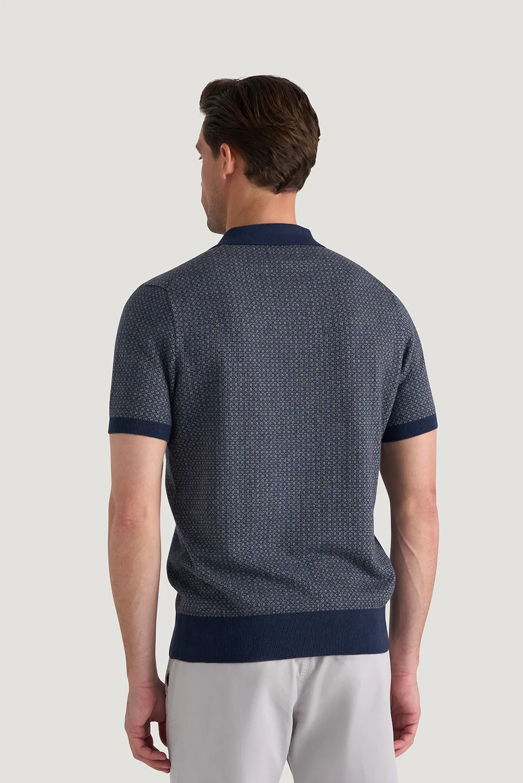 Huxley Jacquard Polo sold by M.J. Bale product image thumbnail 5