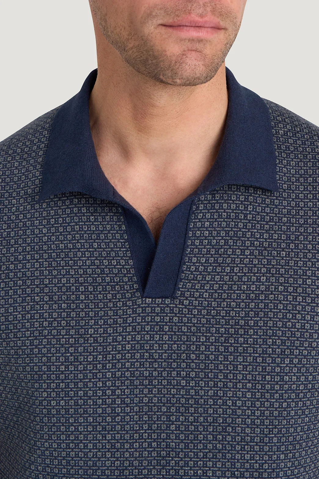 Huxley Jacquard Polo sold by M.J. Bale product image thumbnail 4