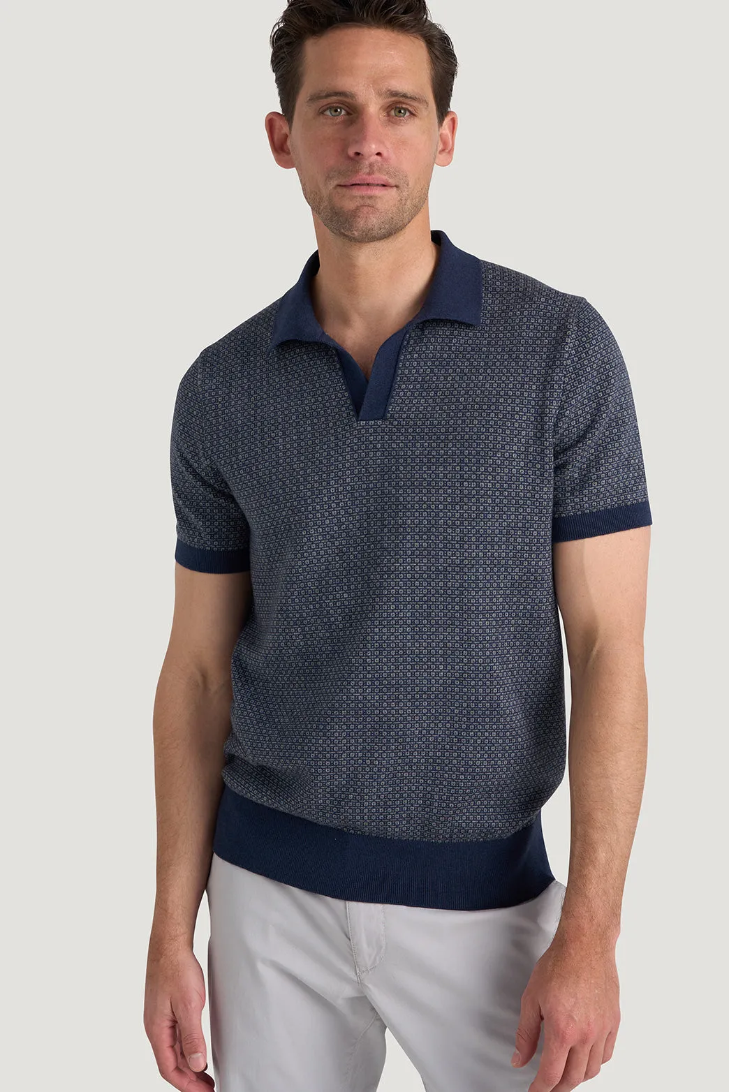 Huxley Jacquard Polo sold by M.J. Bale product image thumbnail 2