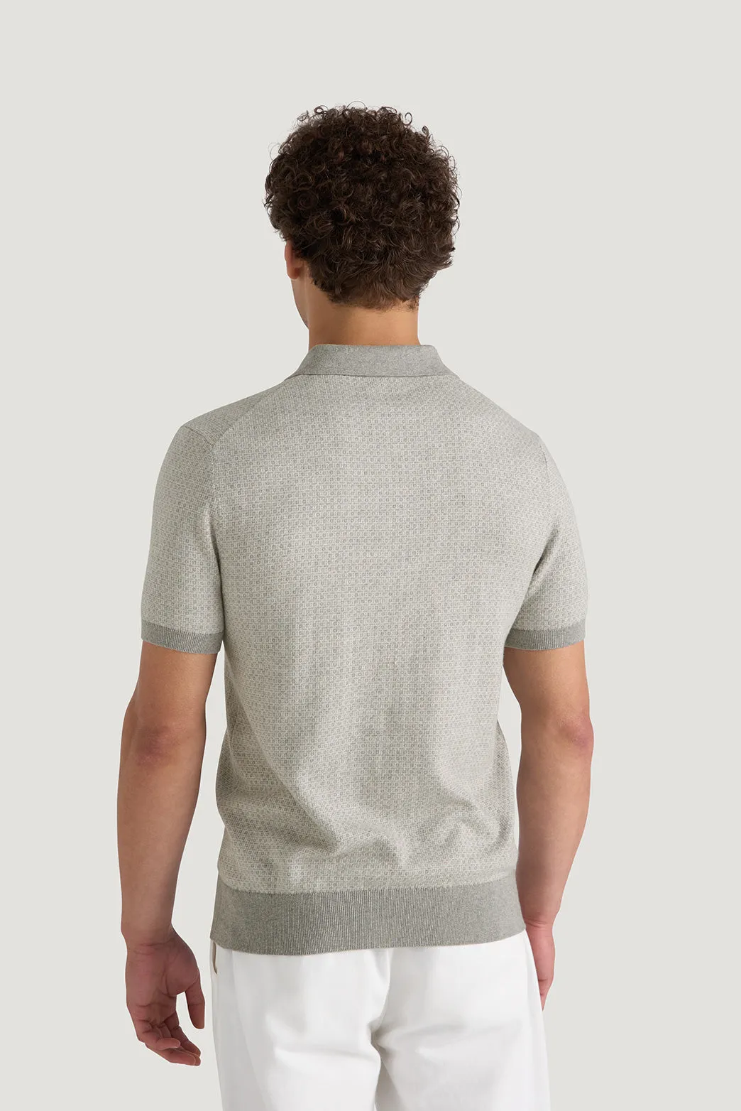 Huxley Jacquard Polo sold by M.J. Bale product image thumbnail 5