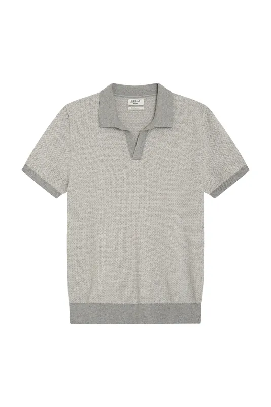 Huxley Jacquard Polo made by M.J. Bale