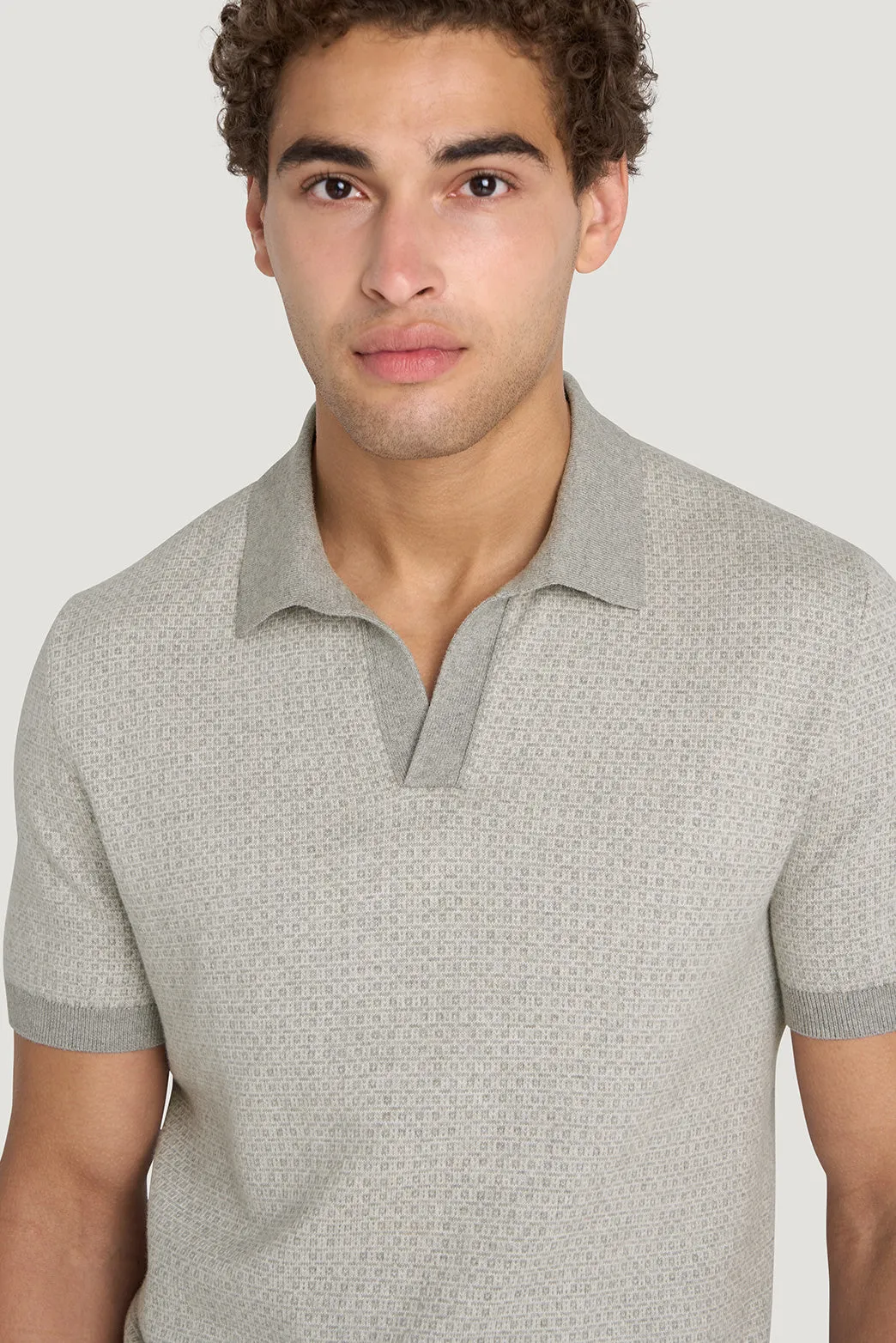 Huxley Jacquard Polo sold by M.J. Bale product image thumbnail 4