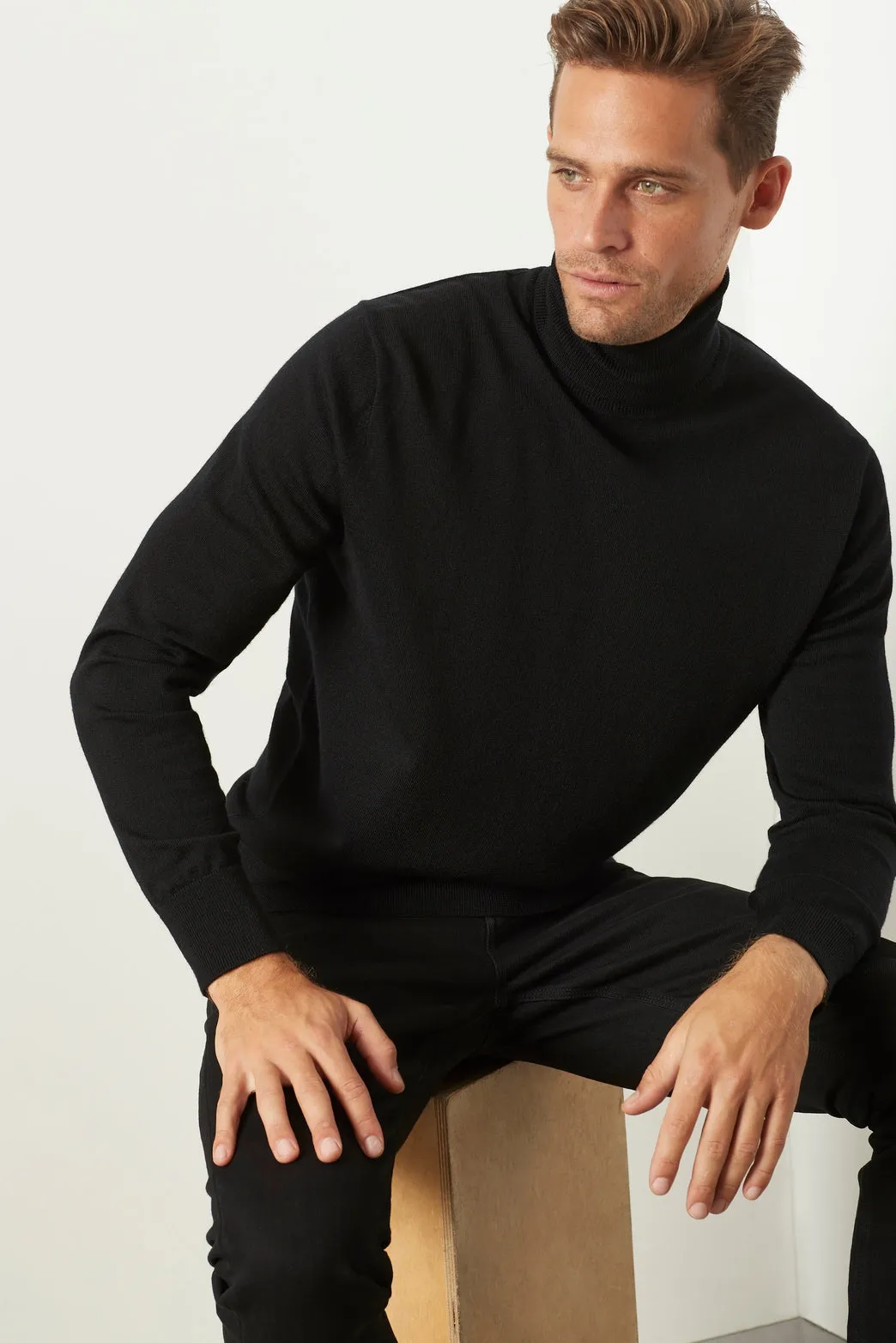 Bakeer Ashby Merino T Neck sold by M.J. Bale product image thumbnail 2