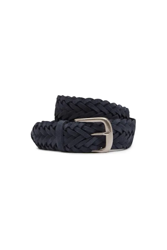 Rudell Suede Plait Belt sold by M.J. Bale
