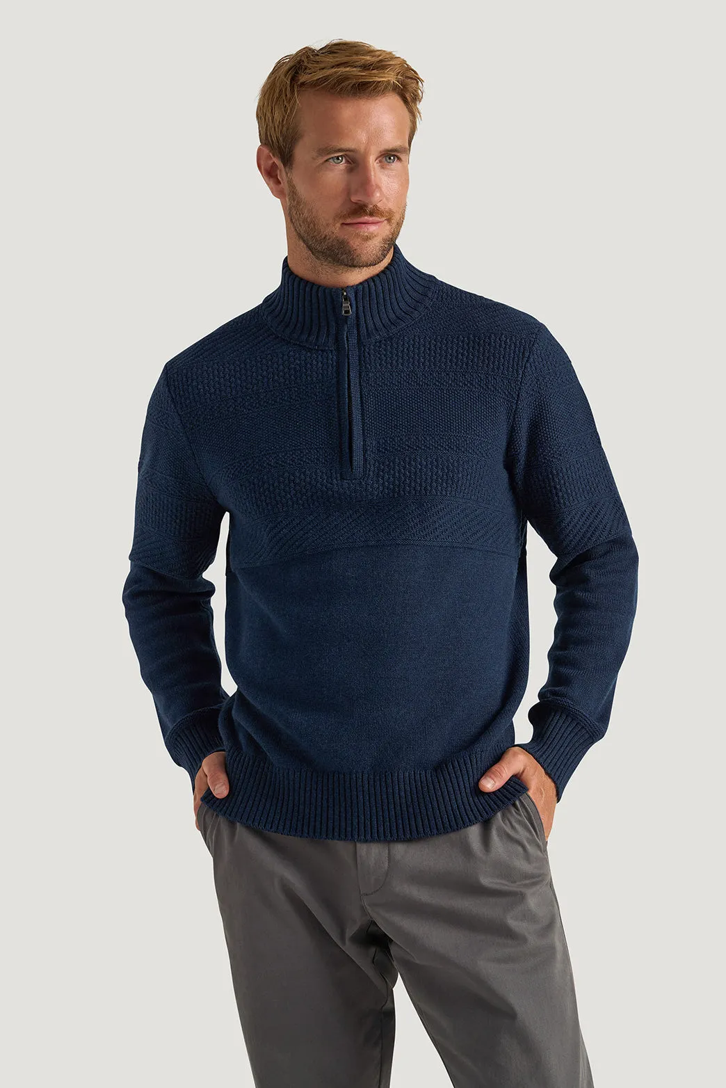 Strathy Gansy 1/2 Zip sold by M.J. Bale product image thumbnail 3