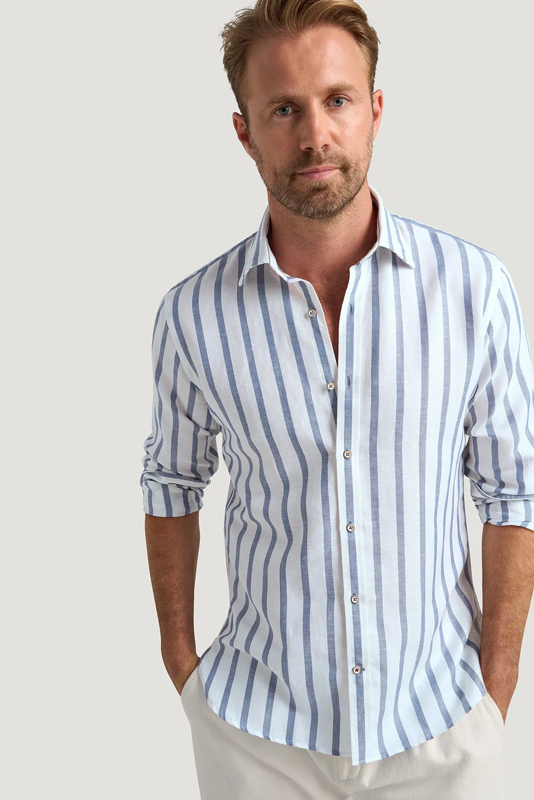 Comerio Stripe Shirt sold by M.J. Bale product image thumbnail 2