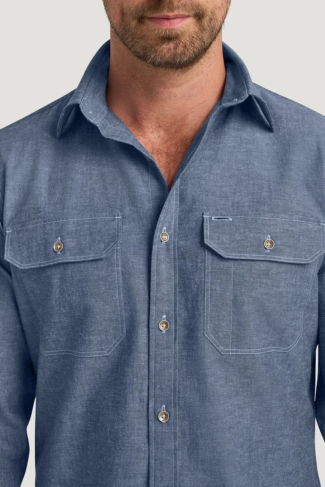 Kitts Chambray Shirt sold by M.J. Bale product image thumbnail 4