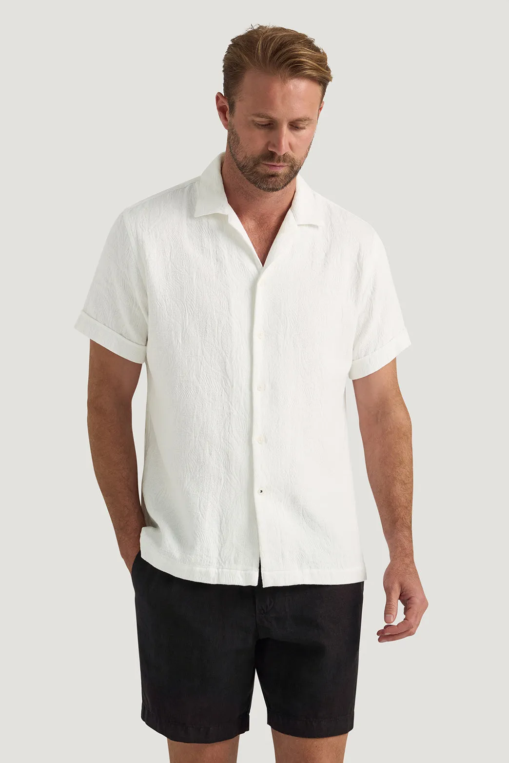 Ovindoli Camp Collar SS Shirt sold by M.J. Bale product image thumbnail 3